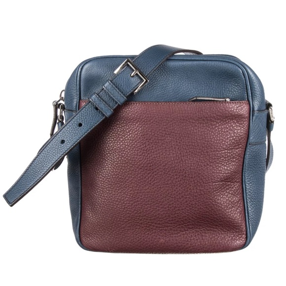 Authentic Prada Amaranto Leather Messenger - Picture 1 of 8